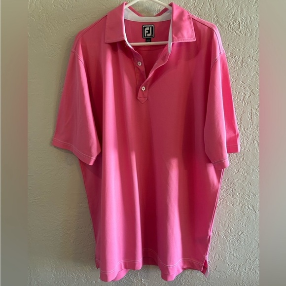 FootJoy pink short sleeve polo size XXL - Picture 2 of 8